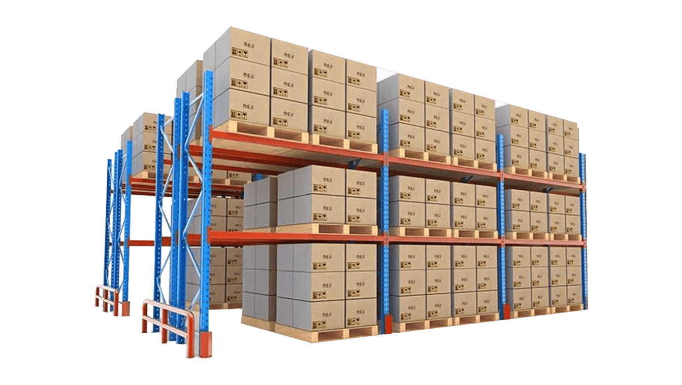 Heavy duty pallet racking